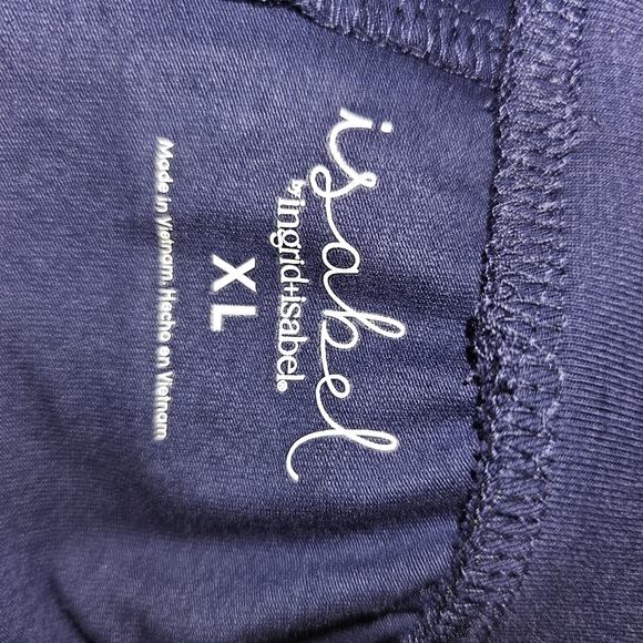 NEW Ingrid and Isabel navy blue maternity tube top sleeveless top target xl - Picture 4 of 5